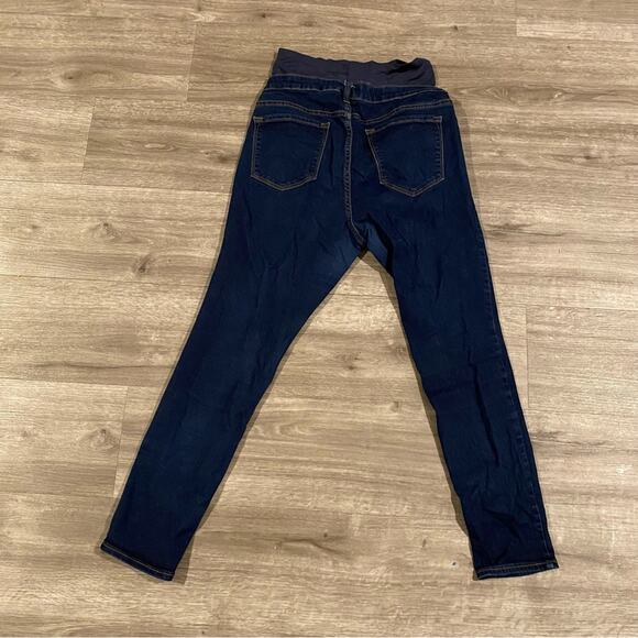 Old Navy Front Low Panel Super Skinny Rockstar Maternity  Blue Jeans 6 - Picture 4 of 4
